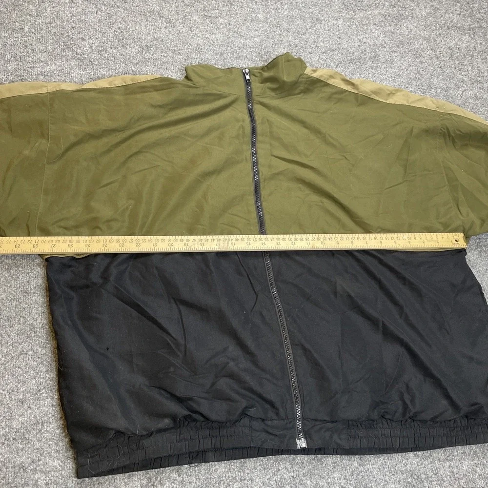 Vintage‎ David Taylor Men's Lightweight Bomber Jacket Size: XLT Black And Green